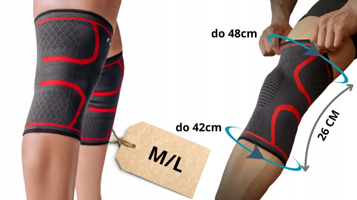 Fit4Med kompresinis kelio įtvaras – stabilizatorius, ortezas, kelio girnelės palaikymas