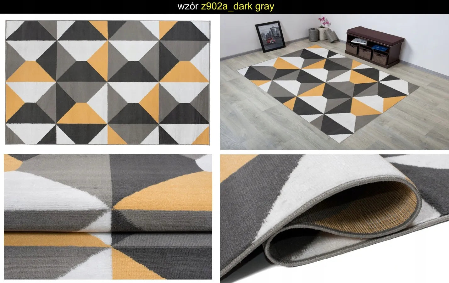 KILIMAS 160x220 SPALVOTI DYWANY BCF PLIUŠINIAI SOFT