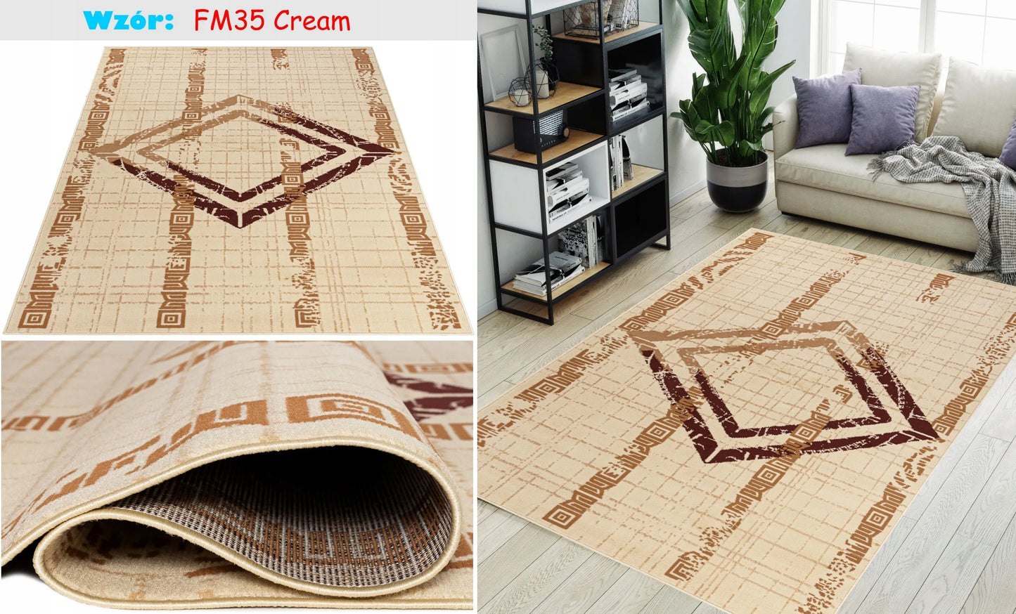 Kilimas DYWAN DREAM BCF 160x220 pliušinis spalvingas malonus mix