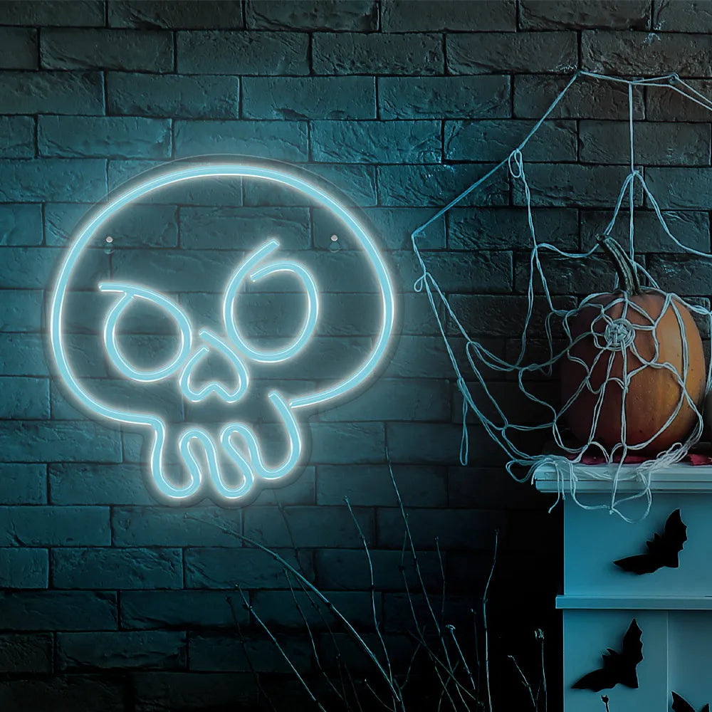 LED neonas PLEXI kaukolė GRAFFITI turkio spalvos FPNE15 Forever Light