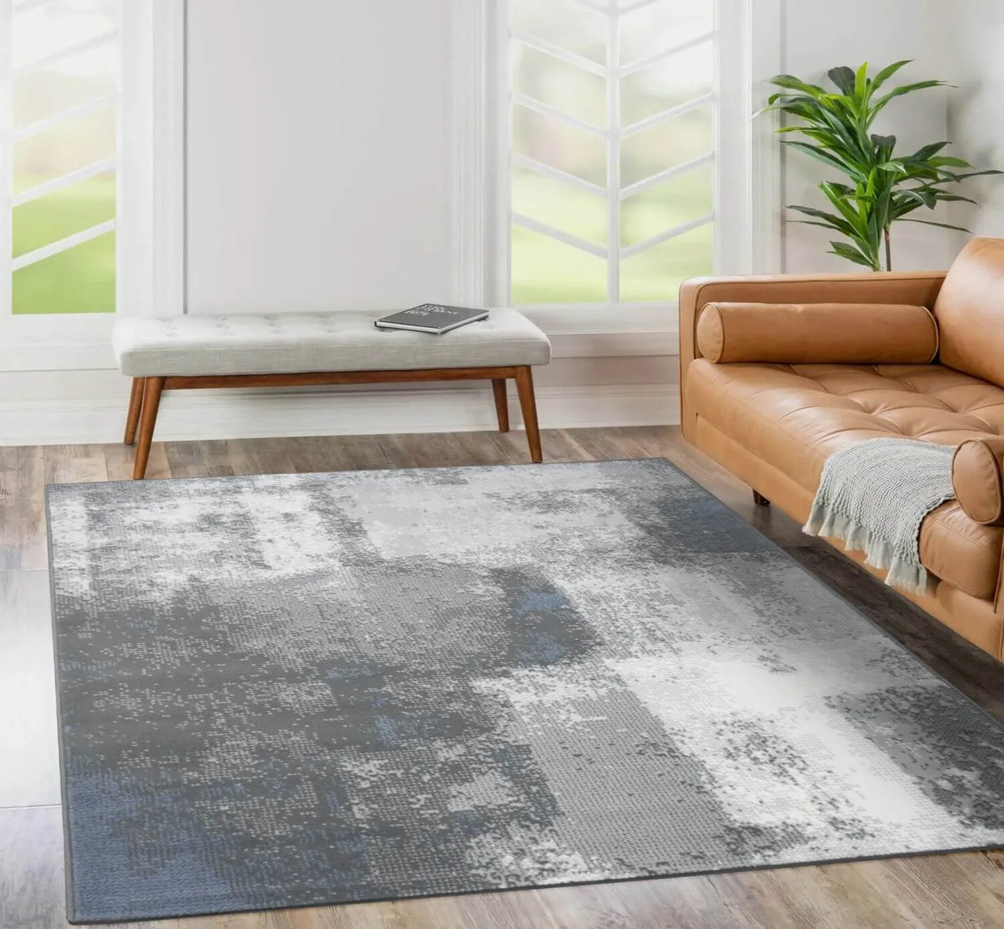 Minkštas modernus LOFT kilimas svetainei ir miegamajam 60x110 cm