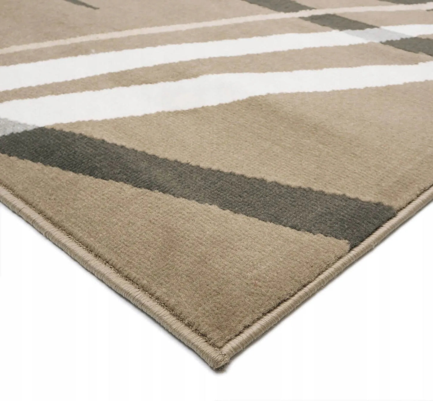 Modernus smėlio spalvos kilimas svetainei 120x180 BCF – stilingas namų akcentas