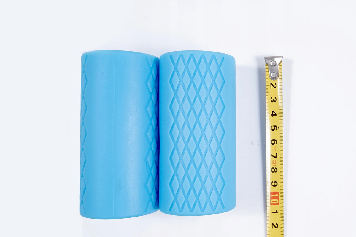 MuscleForge FAT GRIPS antgaliai štangoms ir hanteliams, 2 vnt., mėlyni