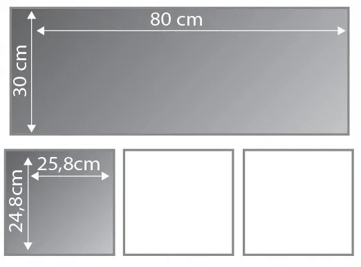 Wallarena 4 dalių paveikslų rinkinys virtuvei ir valgomajam Žolelės XXL 80x55 cm