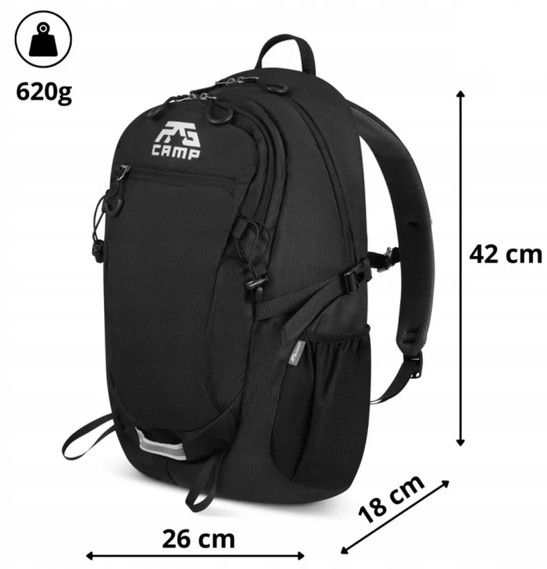 20L RG CAMP turistinė kuprinė, maža trekingo kuprinė kalnams, unisex