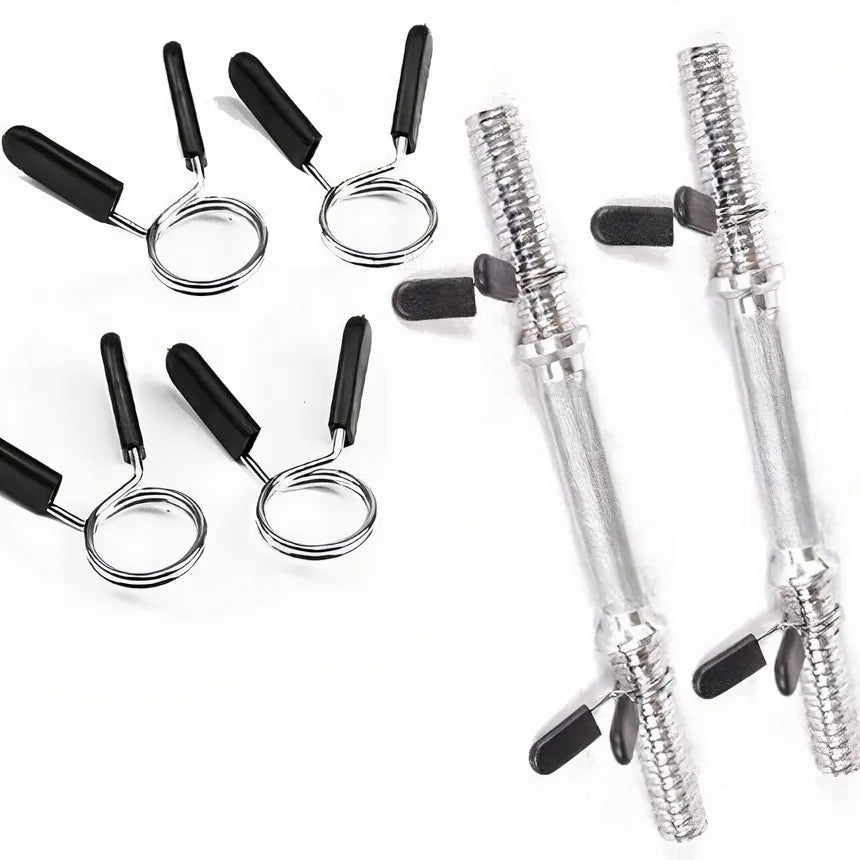 2x spyruokliniai grifo užraktai 28mm MuscleForge KF-06 (2 vnt.)