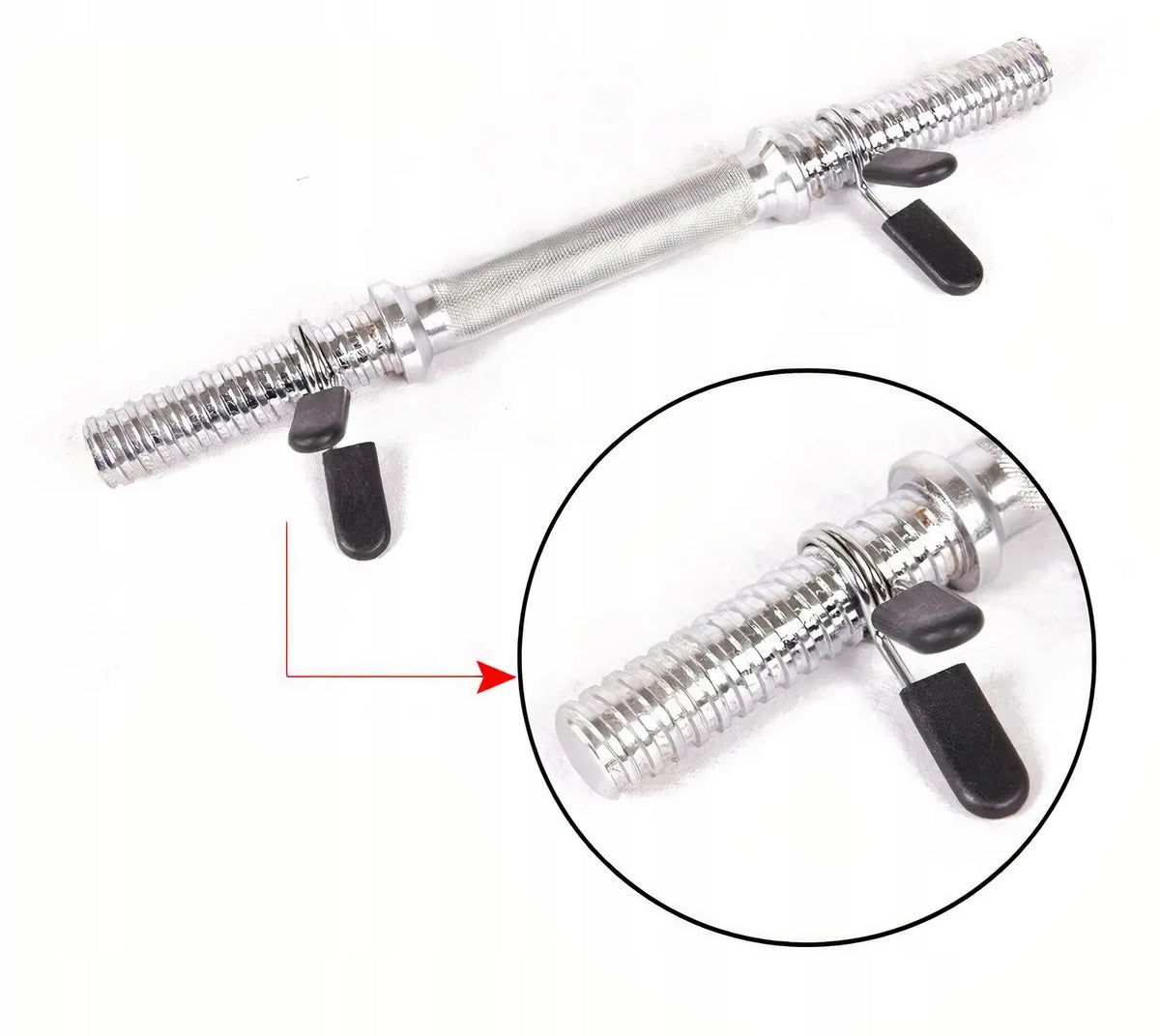2x spyruokliniai grifo užraktai 28mm MuscleForge KF-06 (2 vnt.)