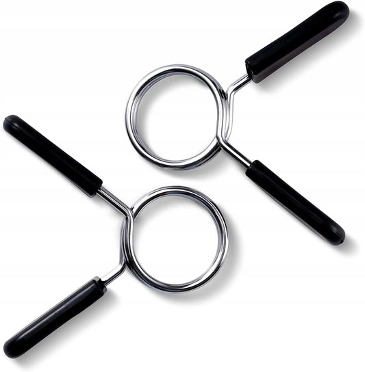 2x spyruokliniai grifo užraktai 28mm MuscleForge KF-06 (2 vnt.)