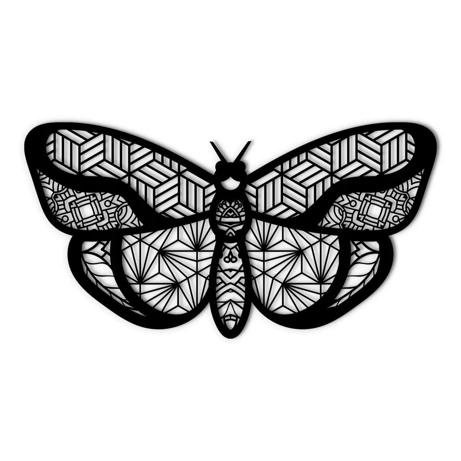 3D sienų dekoracija svetainei MOTH ažūrinė A125 110x58cm