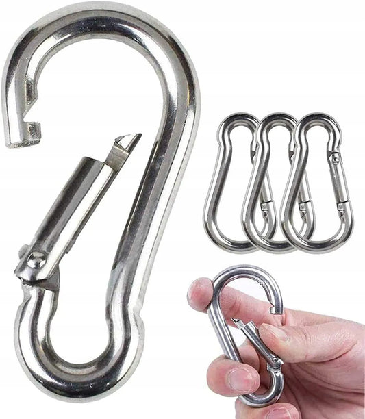3x nerūdijančio plieno karabinai Tojato FG09072