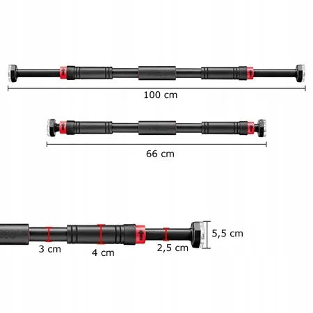 4FIZJO reguluojamas prisitraukimų skersinis 66–100 cm