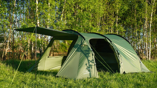 5 vietų palapinė AlpenTent Tour 5 XXL didelė 16 m²