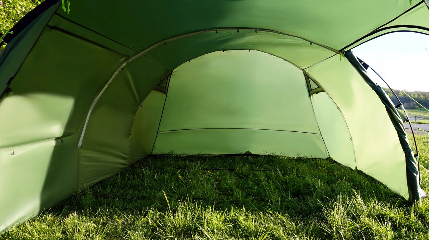 5 vietų palapinė AlpenTent Tour 5 XXL didelė 16 m²