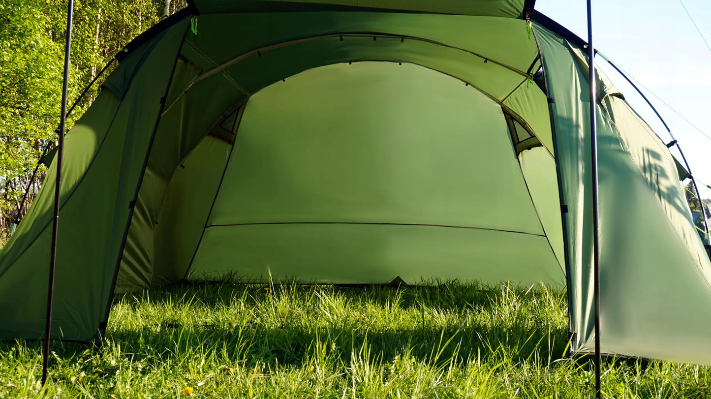 5 vietų palapinė AlpenTent Tour 5 XXL didelė 16 m²