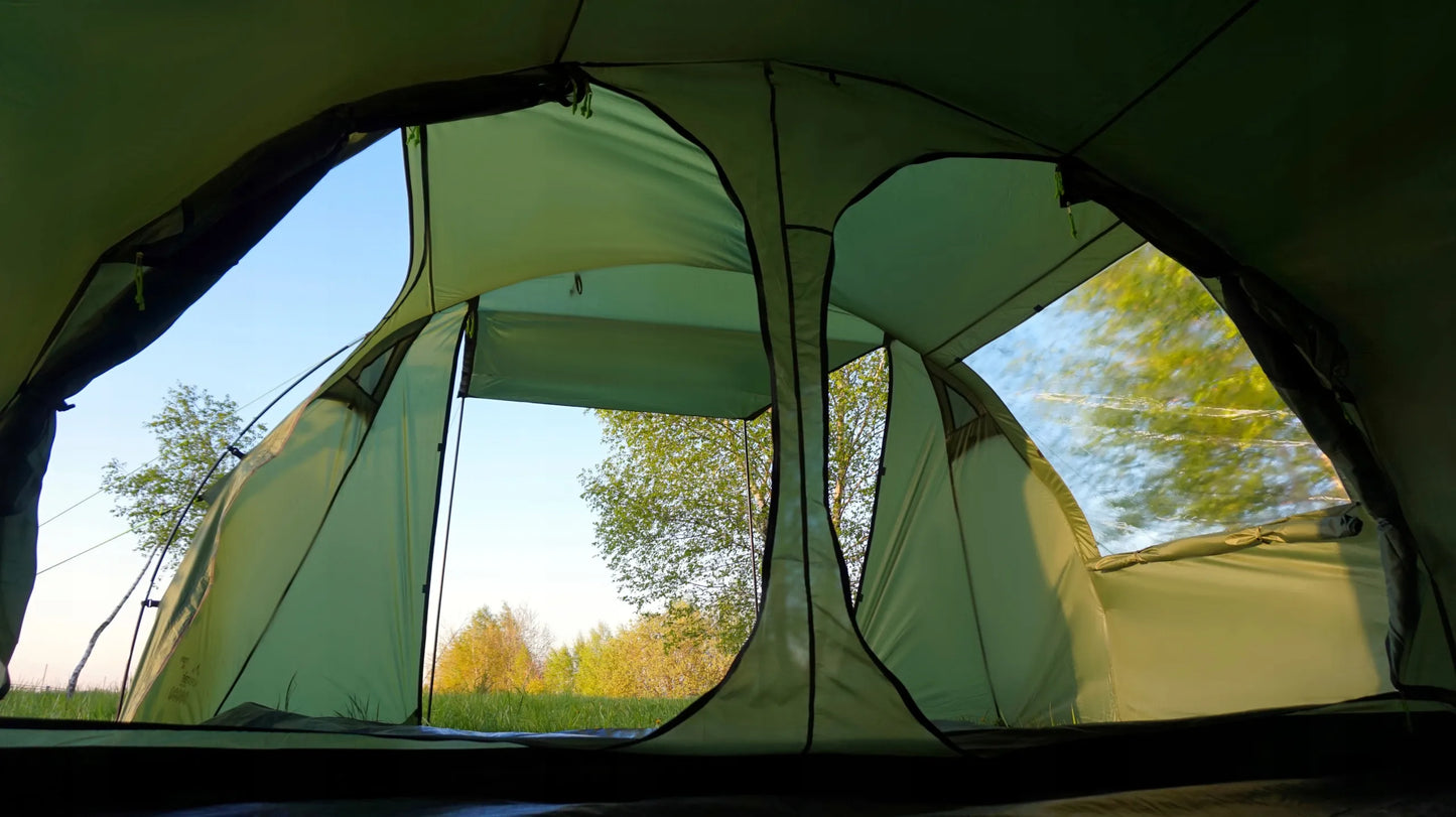 5 vietų palapinė AlpenTent Tour 5 XXL didelė 16 m²