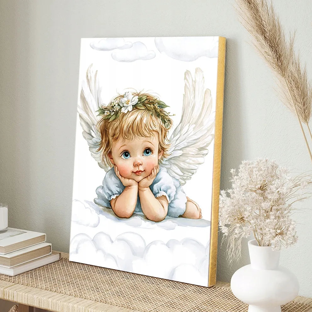 Angeliukas Angelas Sargas ant drobės vaikams 30x40cm religinė dovana #903