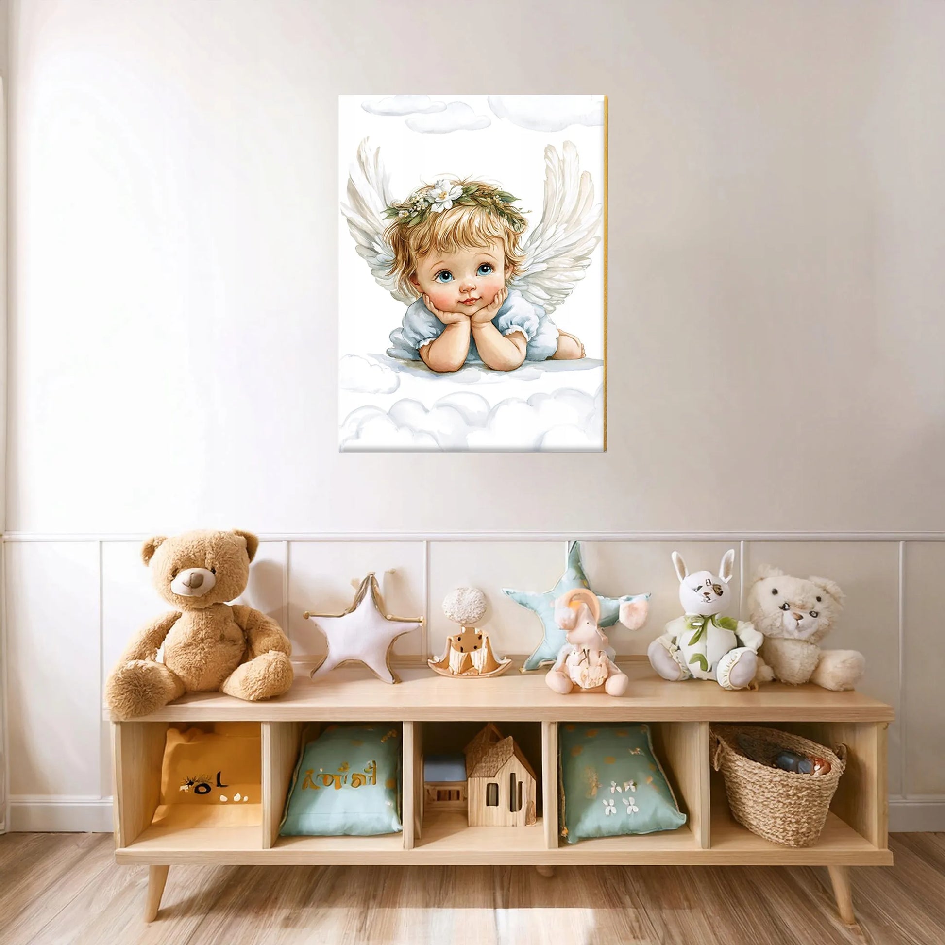 Angeliukas Angelas Sargas ant drobės vaikams 30x40cm religinė dovana #903