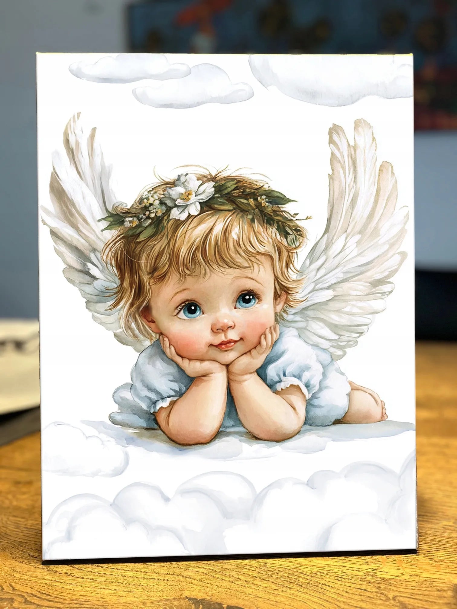 Angeliukas Angelas Sargas ant drobės vaikams 30x40cm religinė dovana #903