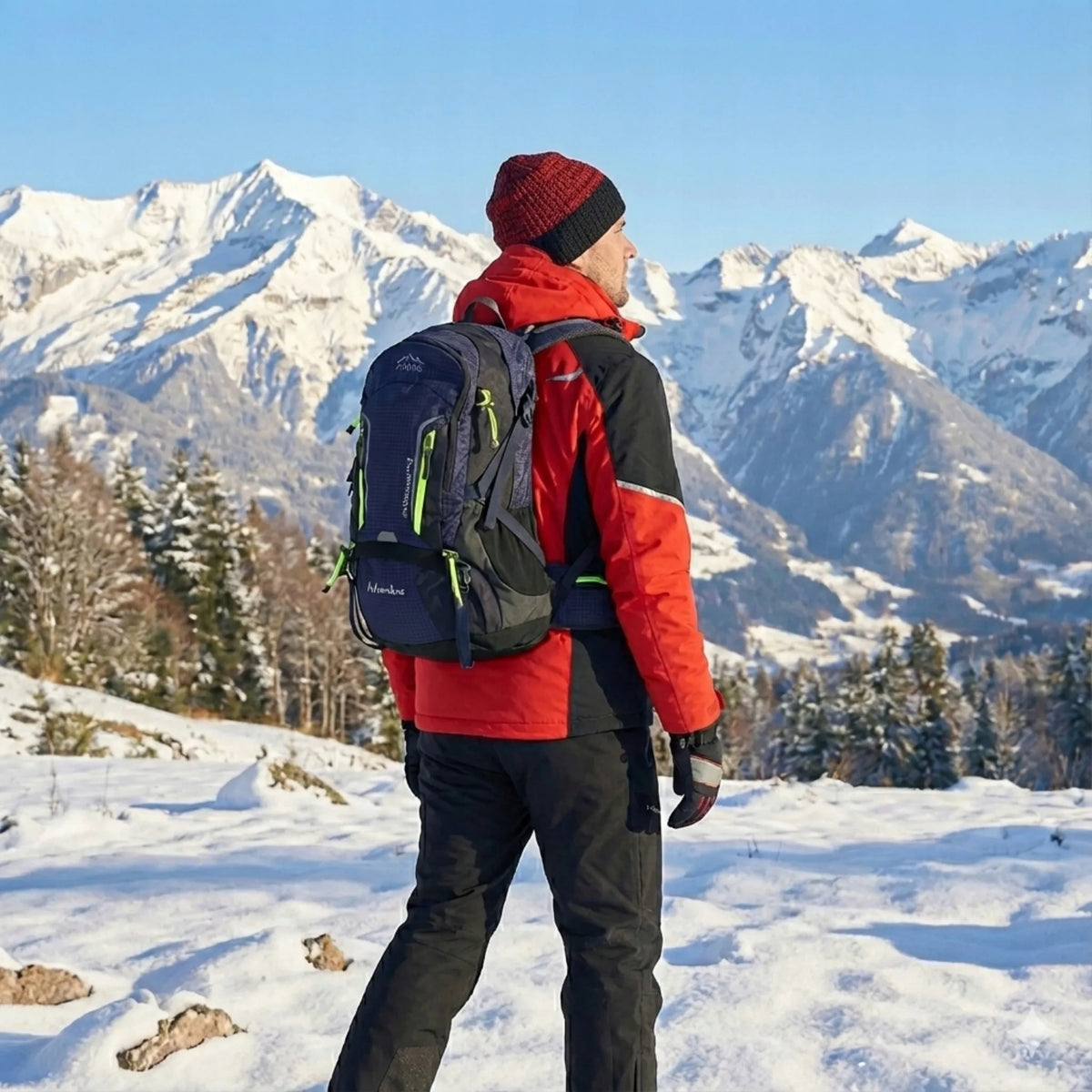 AOKING Adventure 43l turistinė kuprinė su skiriamuoju skyriumi, tamsiai mėlyna