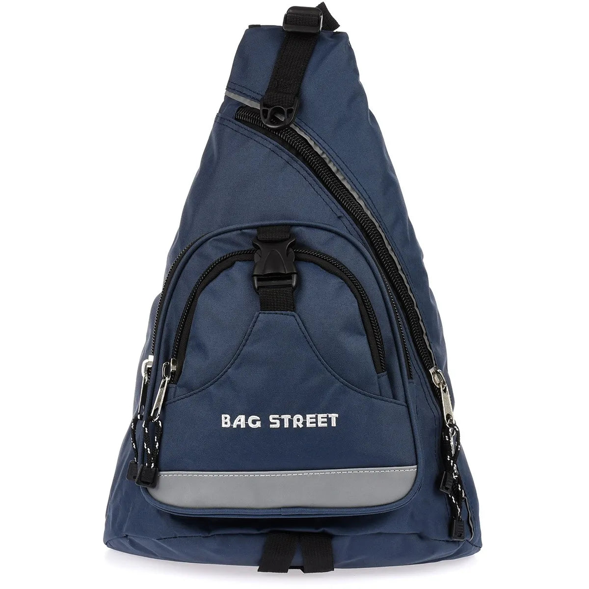 BAG STREET neperšlampama sportinė vieno diržo kuprinė, tamsiai mėlyna