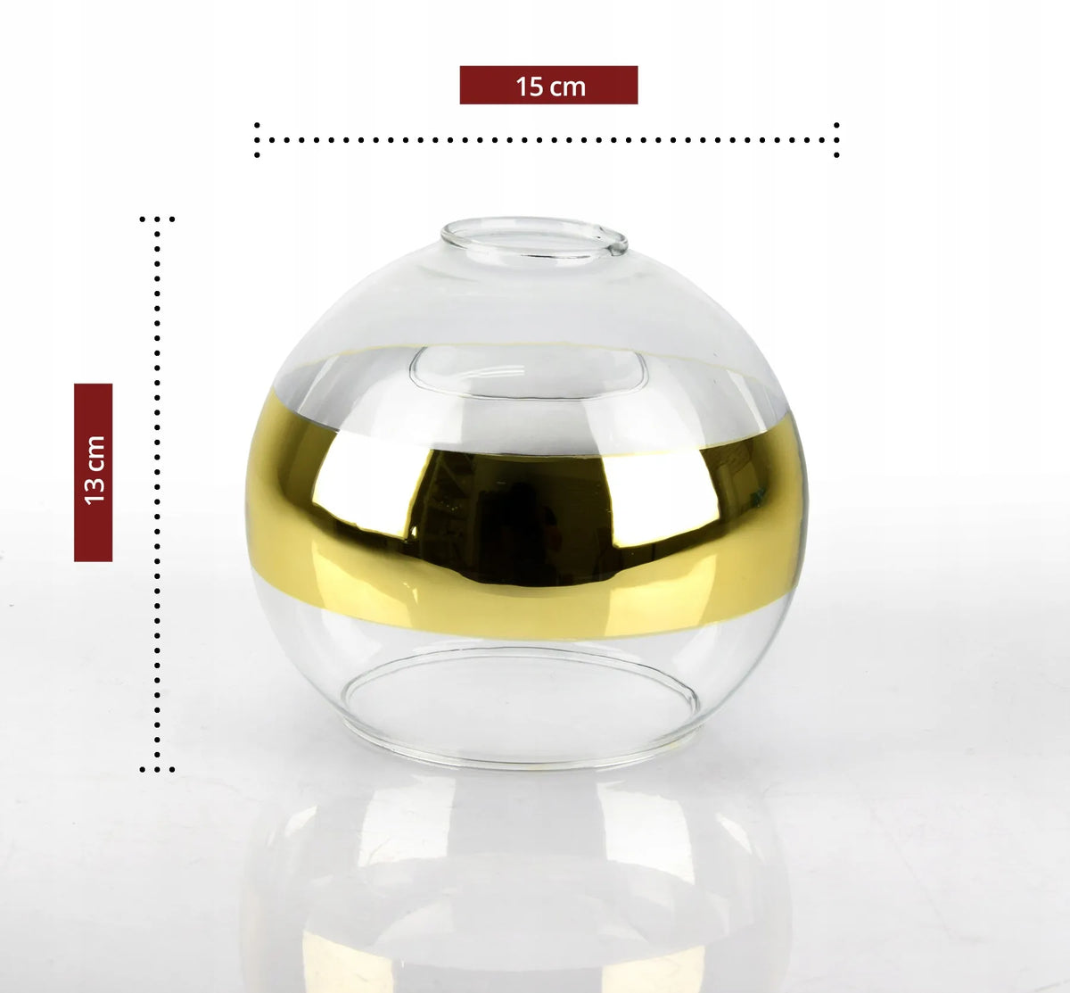 Baltai auksinis lubinis šviestuvas GLASS EG2 LED