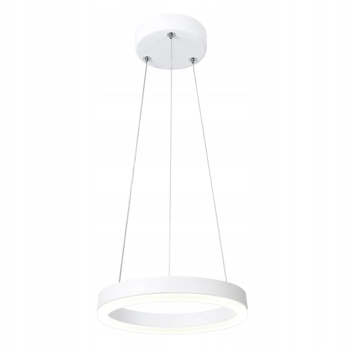 Baltas modernus pakabinamas LED lubinis šviestuvas „Ring“, 9 W, 600 lm, 3000 K