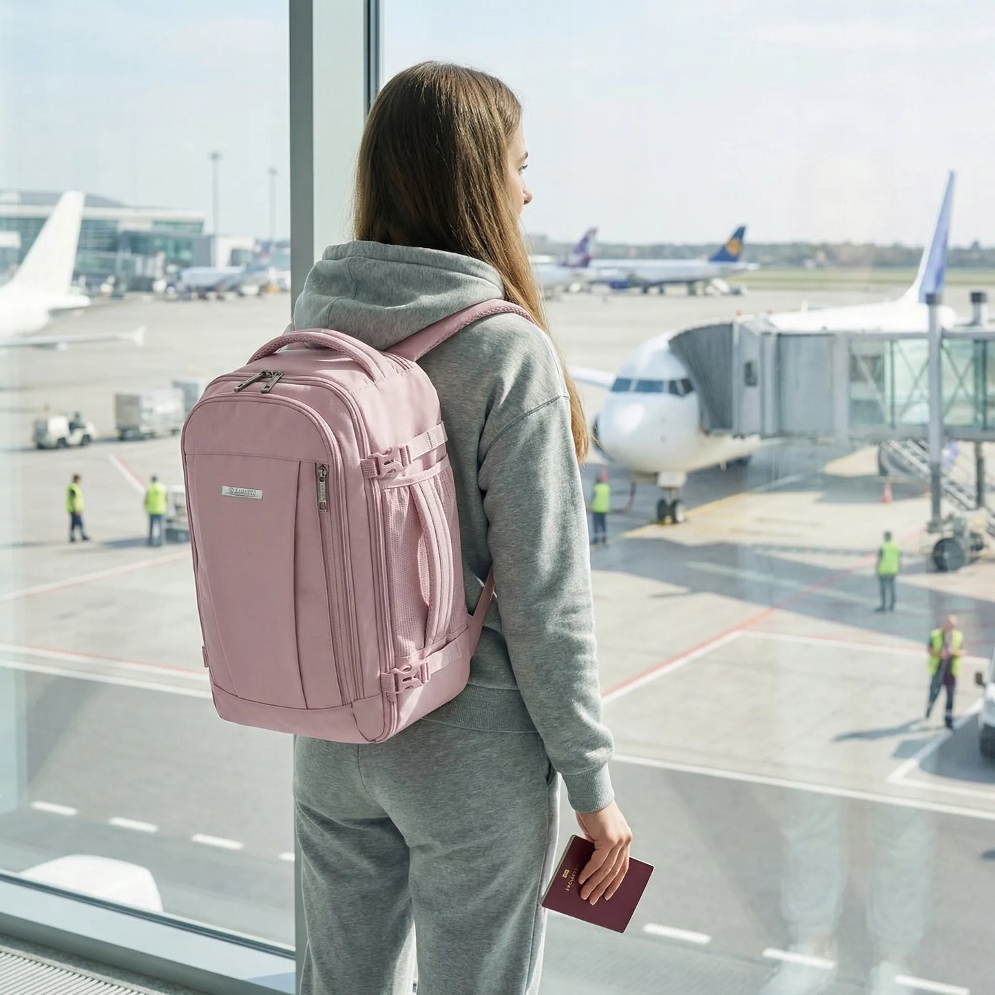 Daugiafunkcinė kuprinė lėktuvui RYANAIR 40x30x20 kelioninė ZAGATTO