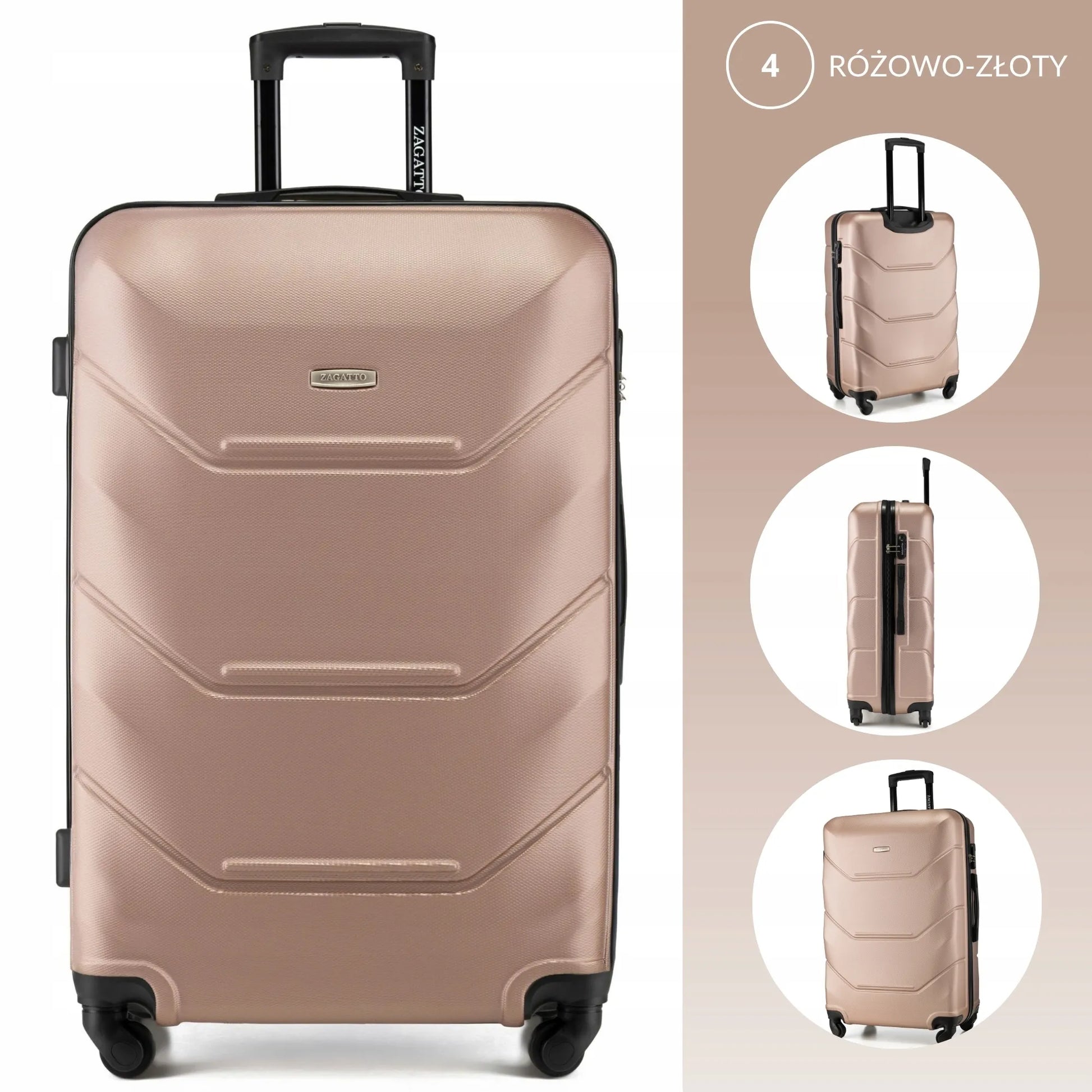 Didelis kelioninis lagaminas su ratukais RYANAIR WIZZAIR 90L XXL 6 spalvų ZAGATTO