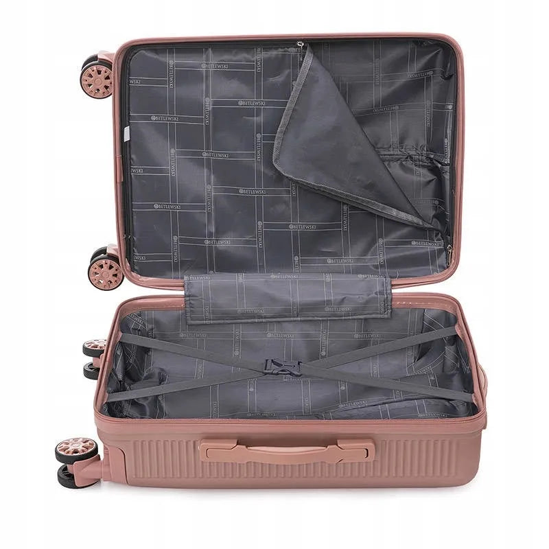 Didelis lagaminas Betlewski ABS BWA-029 L, rožinis