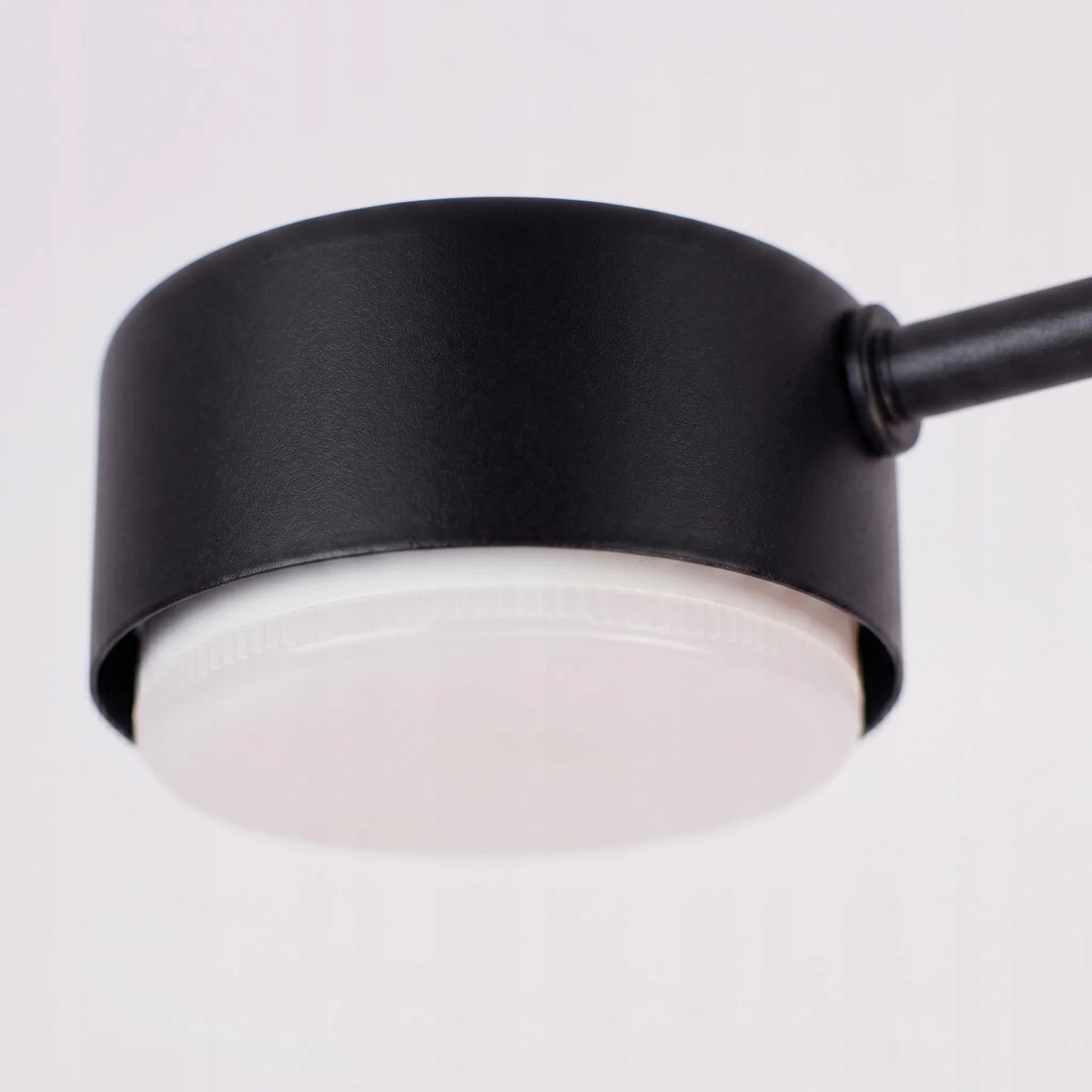 Didelis minimalistinis juodas loft stiliaus lubinis šviestuvas – 6 × GX53