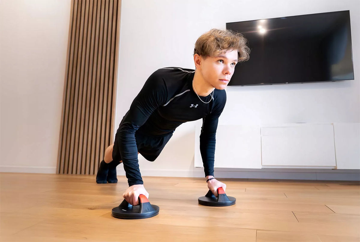 DrFit besisukančios atramos atsispaudimams, 2 vnt. rinkinys