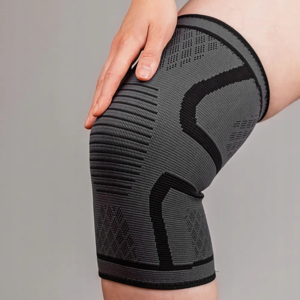 DrFit elastinis kelio įtvaras, sportinis kompresinis įtvaras, S dydis