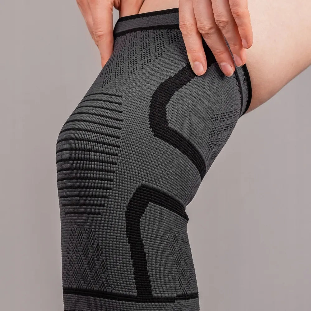 DrFit elastinis kelio įtvaras, sportinis kompresinis įtvaras, S dydis