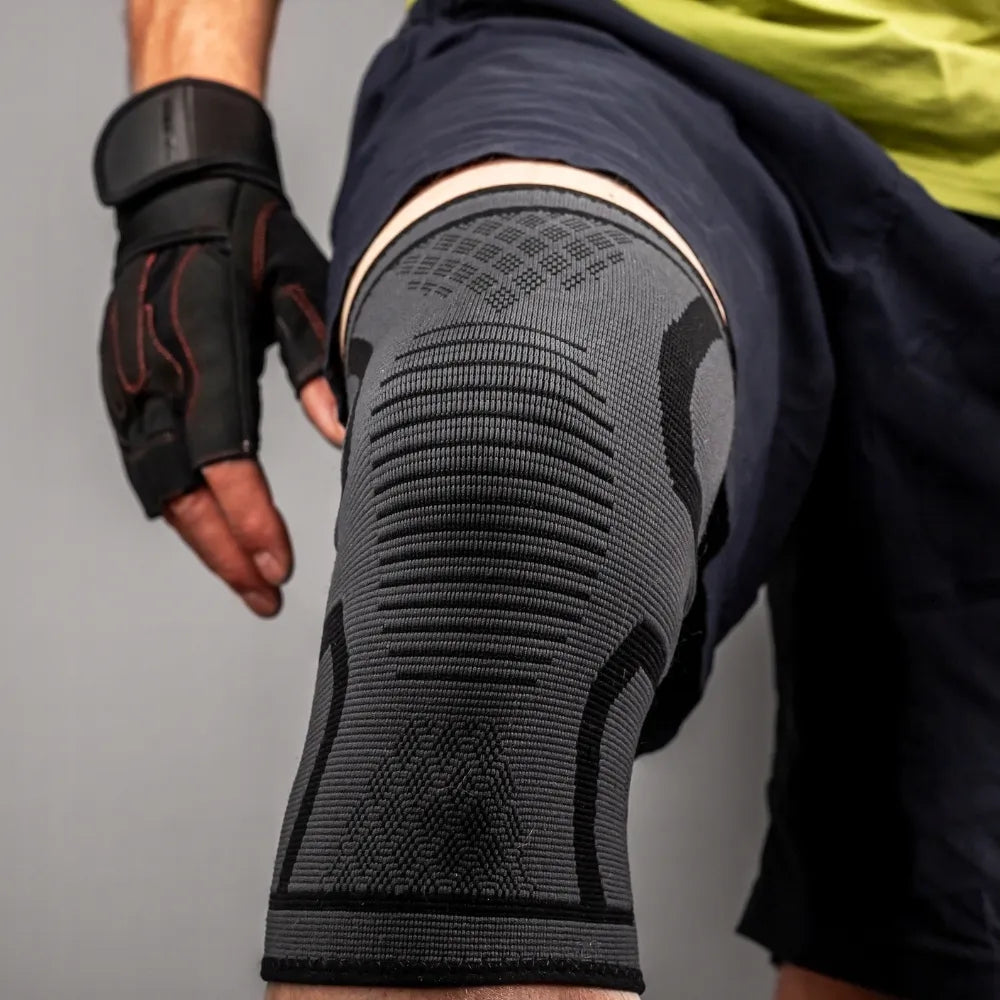 DrFit elastinis kelio įtvaras, sportinis kompresinis įtvaras, S dydis