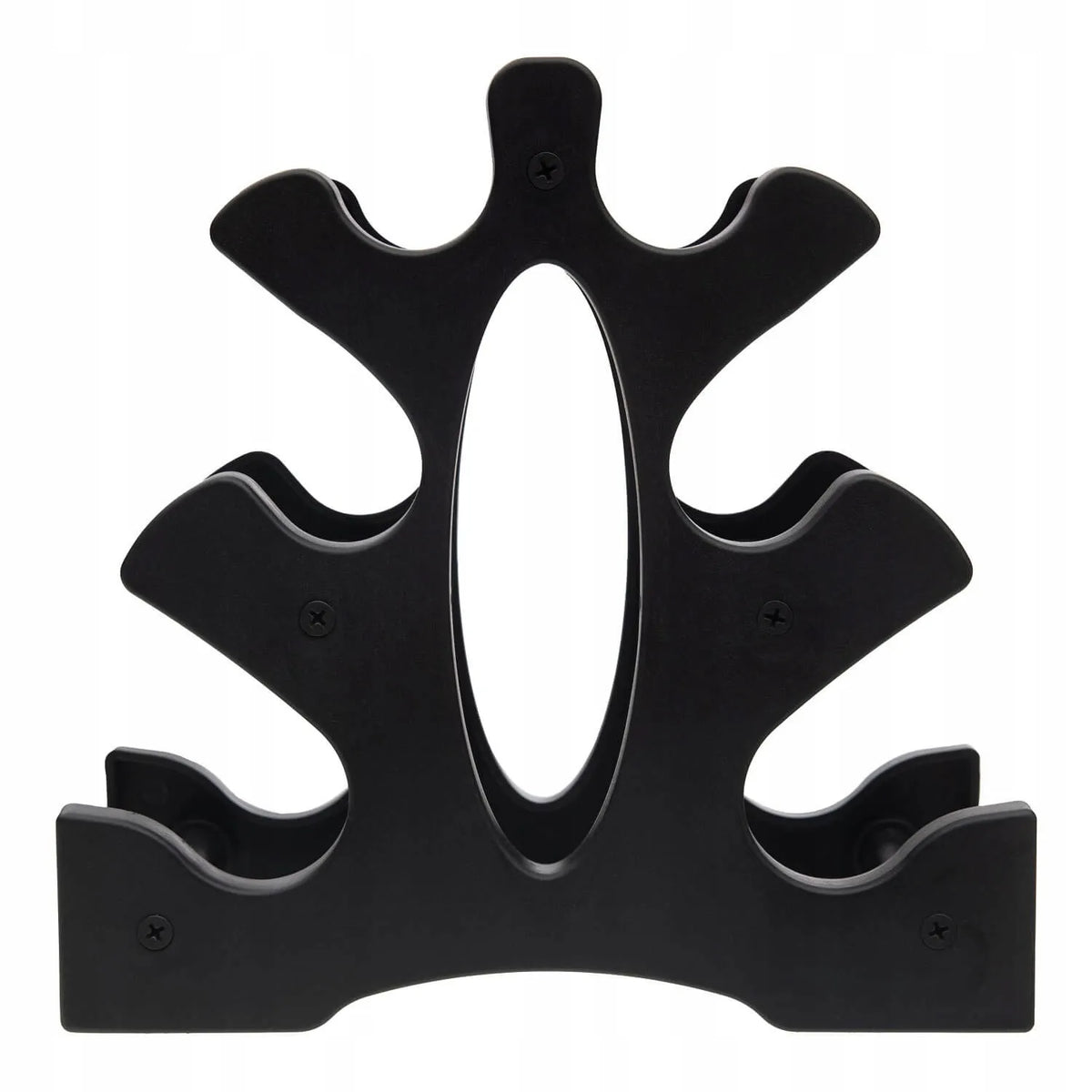 DrFit hantelių rinkinys su stovu, gumuoti, spalvoti, 6 vnt., skirtingo svorio, 6 kg