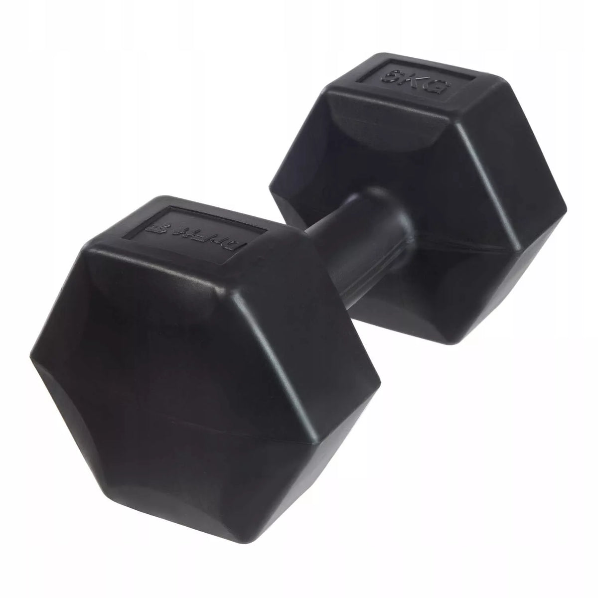 DrFit hantliai fitnesui, pilatesui ir jėgos treniruotėms, heksagoniniai, 2x6 kg, juodi