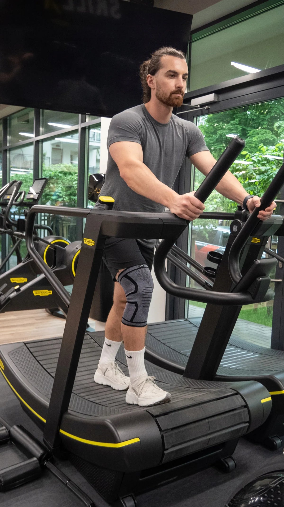 DrFit kelio įtvaras, lengvas sportinis stabilizatorius treniruotėms, XL dydis