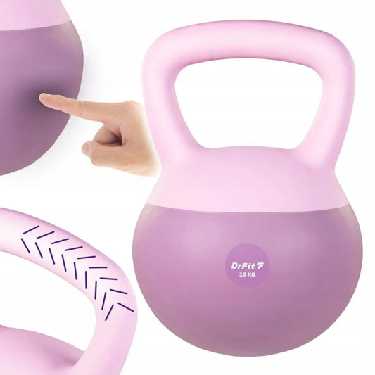 DrFit Kettlebell svoris 10 kg, violetinis
