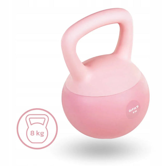 DrFit kettlebell svoris sportui, 8 kg, rožinis