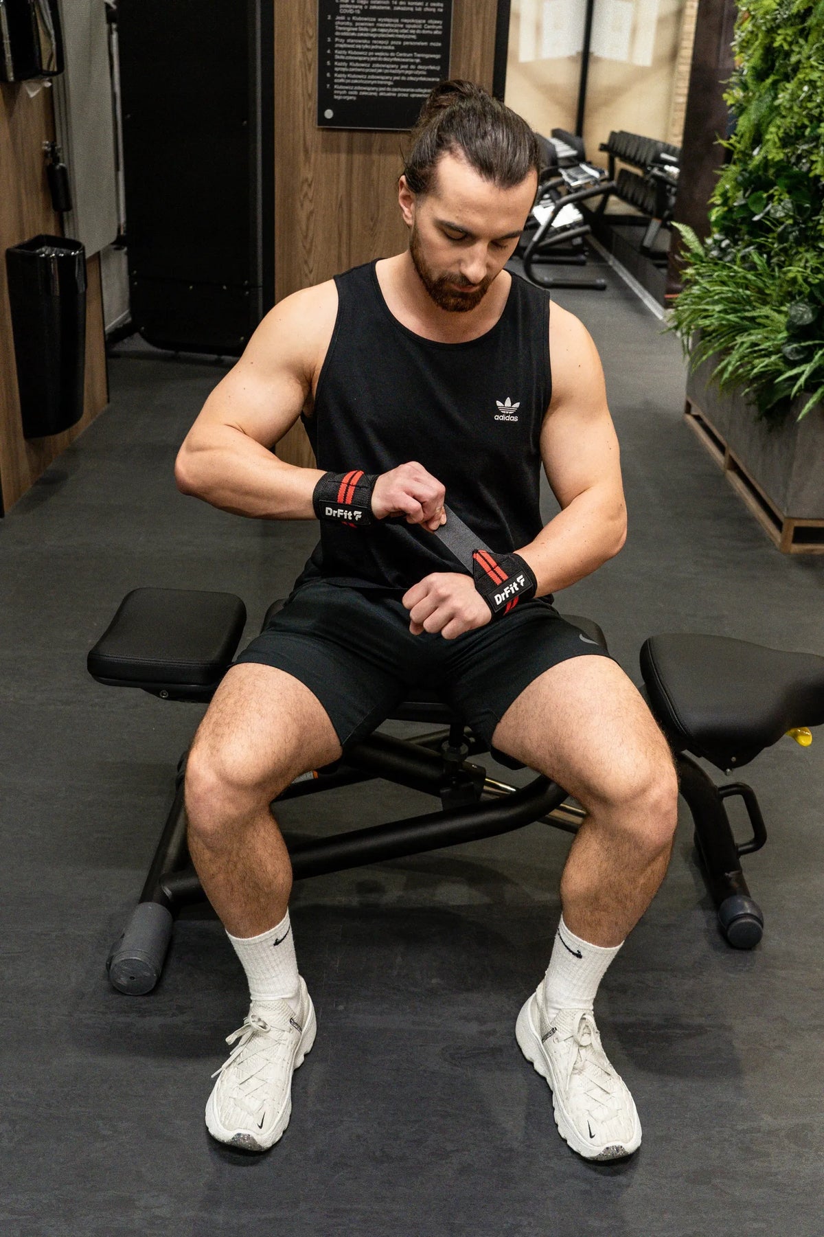 DrFit riešo stabilizatorius, sportinės apvyniojamos juostos treniruotėms, 2 vnt.