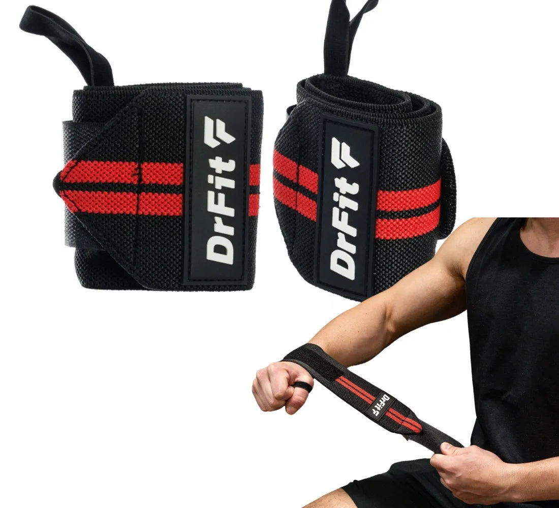 DrFit riešo stabilizatorius, sportinės apvyniojamos juostos treniruotėms, 2 vnt.