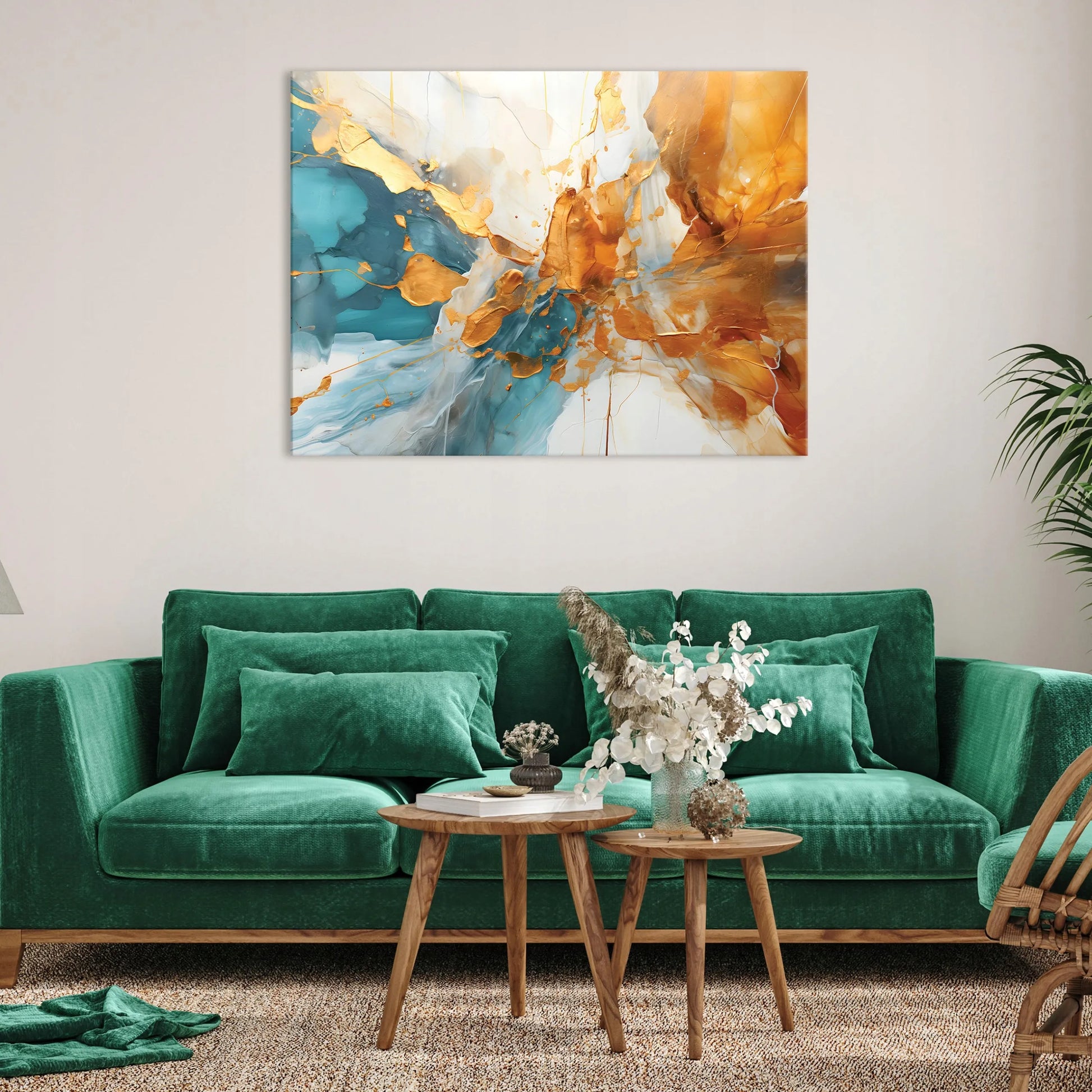 Drobė „ABSTRAKCIJA MARMURAS“ miegamojo ar svetainės sienai, didelė 120x80