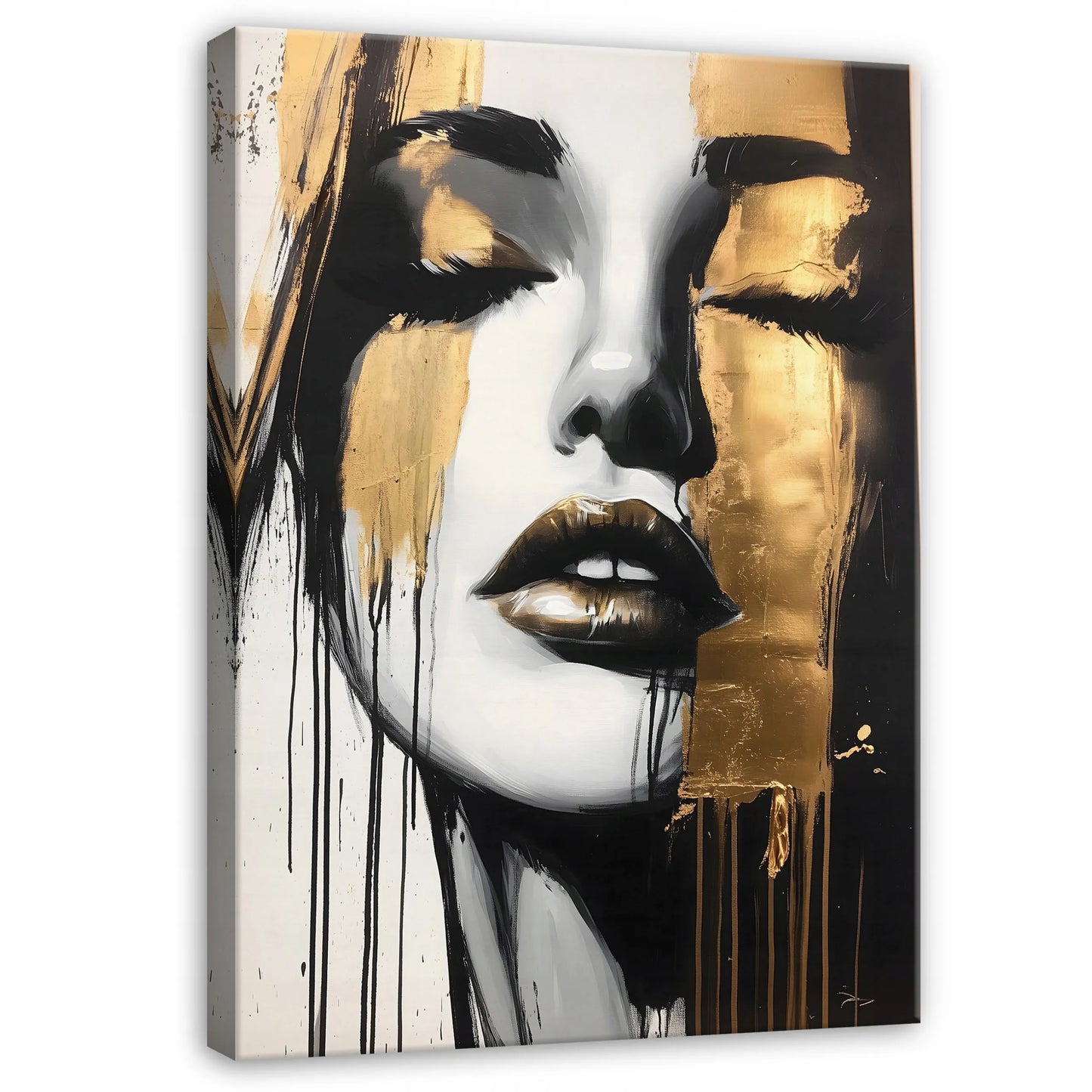 Drobės paveikslas Moters veidas Glamour stiliaus 100x70 cm