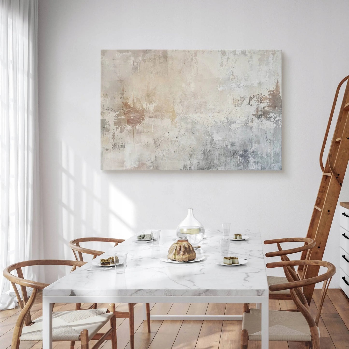 Drobės paveikslas svetainei miegamajam Betoninė siena abstrakcija 120x80