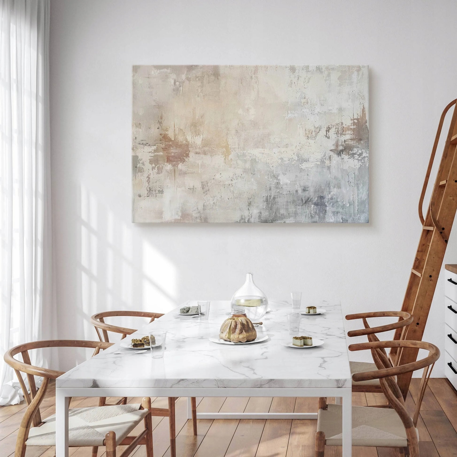 Drobės paveikslas svetainei miegamajam Betoninė siena abstrakcija 120x80