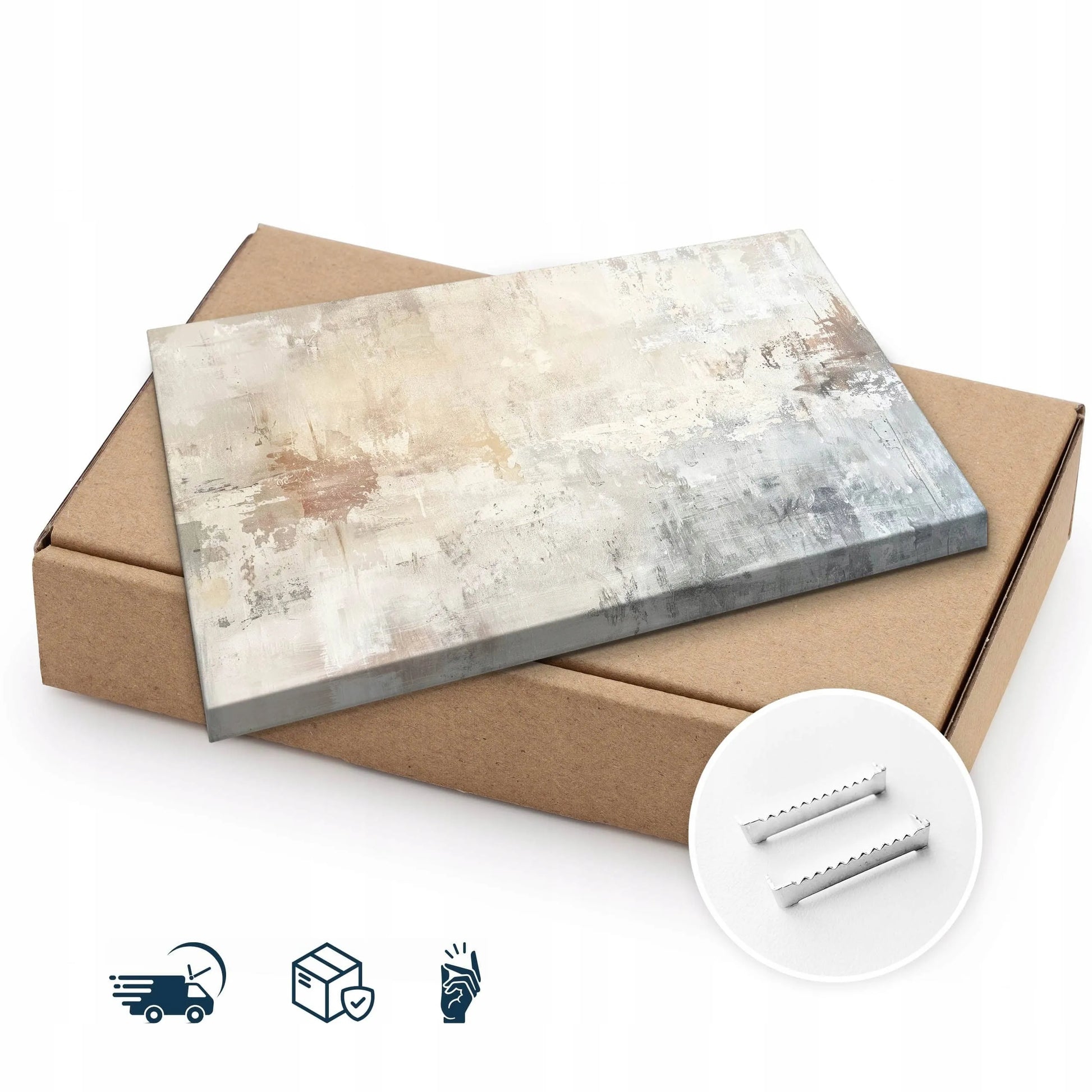 Drobės paveikslas svetainei miegamajam Betoninė siena abstrakcija 120x80