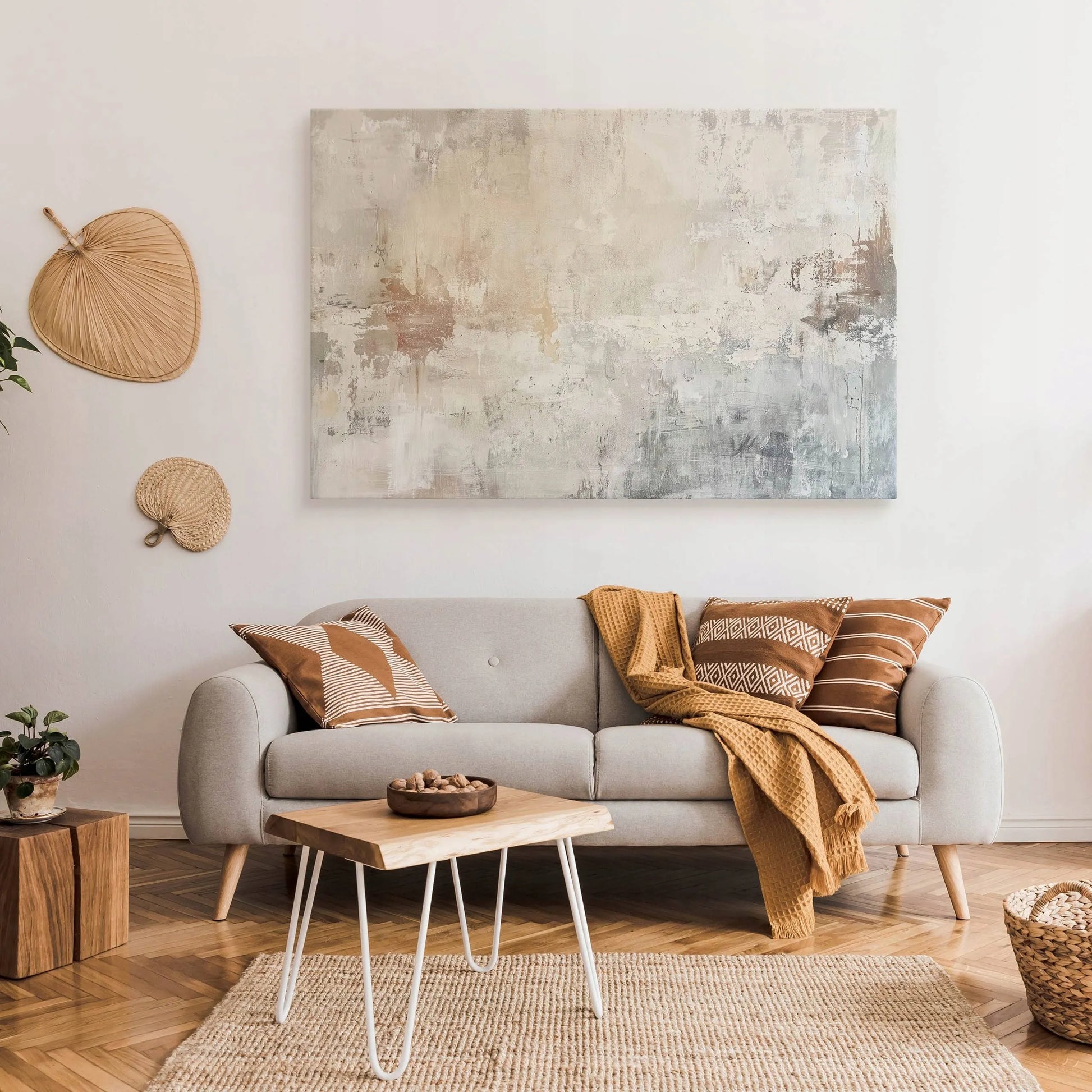 Drobės paveikslas svetainei miegamajam Betoninė siena abstrakcija 120x80