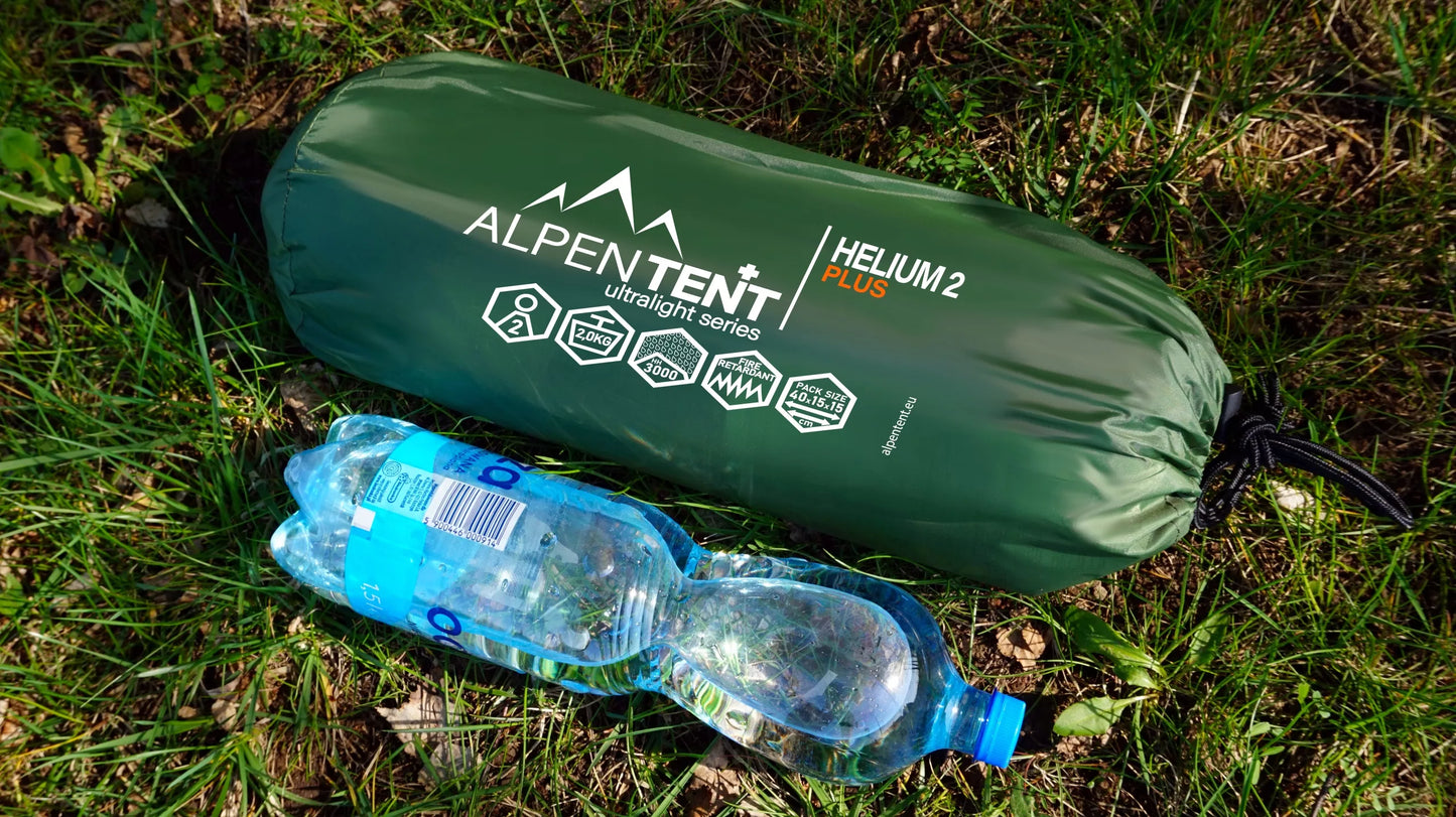 Dvivietė palapinė AlpenTent Helium 2 Plus, lengva 2 kg