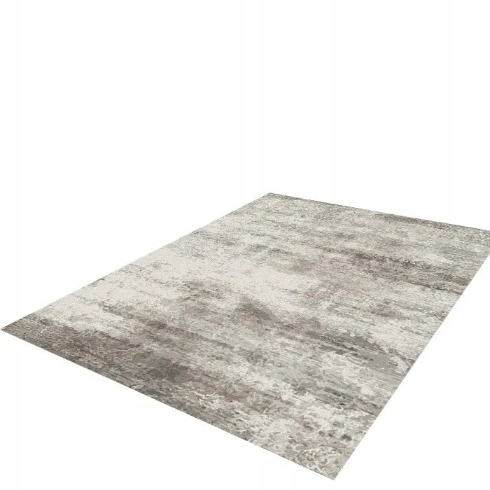 Dywan BCF 160x220 cm, pilkas marmuro raštas, neslidus, modernus Loft stilius svetainei ir kambariui