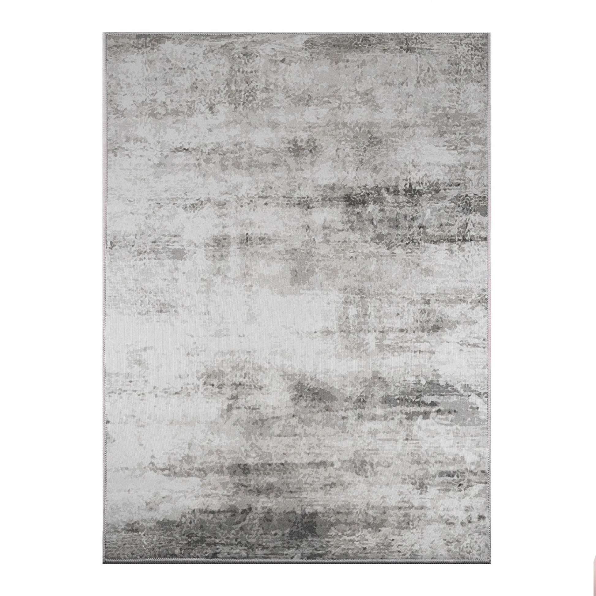Dywan BCF 160x220 cm, pilkas marmuro raštas, neslidus, modernus Loft stilius svetainei ir kambariui